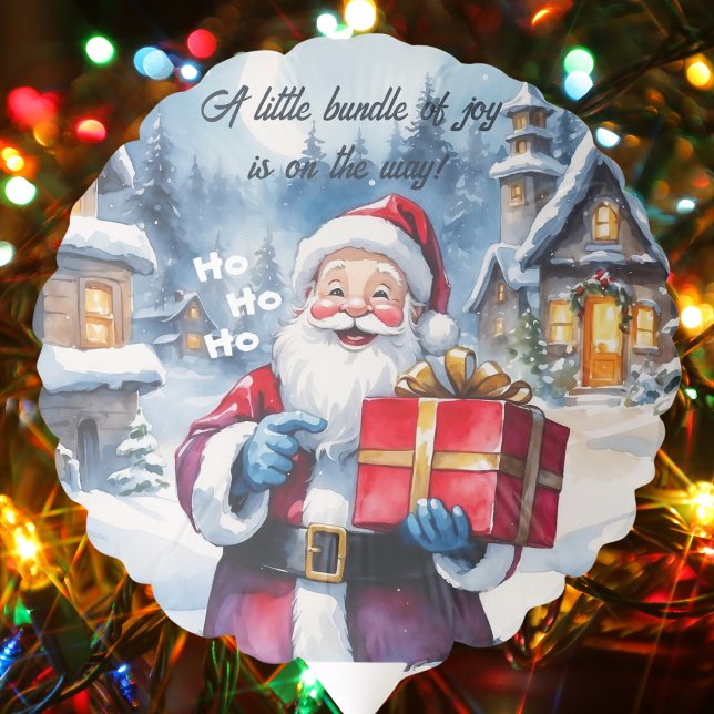 Winter Wonderland Christmas Santa Baby Shower  Balloon (Creator Uploaded)