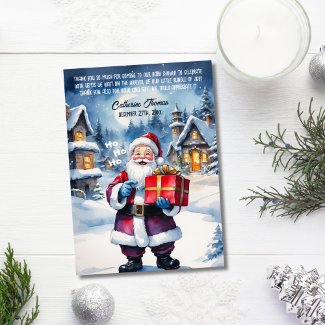 Winter Wonderland Christmas Santa Baby Shower