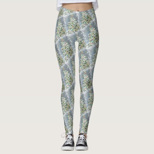 WINTER WONDERLAND CHRISTMAS TREE LEGGINGS