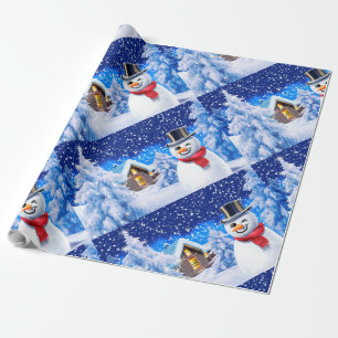 Winter wonderland Christmas wrapping paper