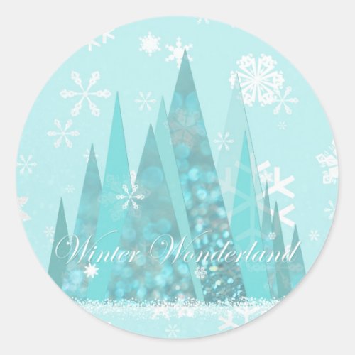 Winter Wonderland Classic Round Sticker