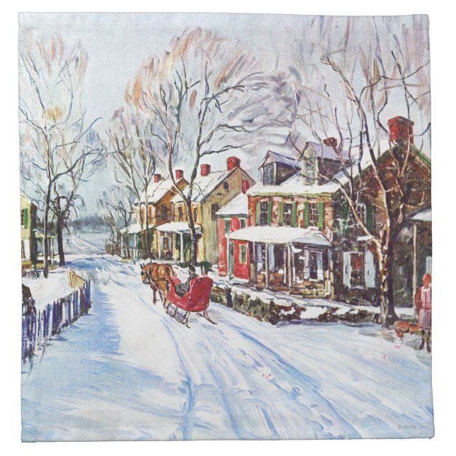 Winter Wonderland Cloth Napkin (Front)