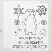 Winter Wonderland Coloring Page | Coloring Sheet (Front/Back)
