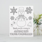 Winter Wonderland Coloring Page | Coloring Sheet (Standing Front)