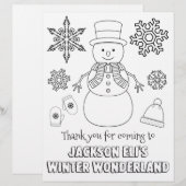 Winter Wonderland Coloring Page | Coloring Sheet (Front/Back)