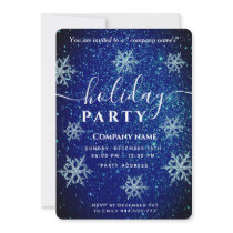 Winter wonderland corporate Holiday party  Invitat Invitation