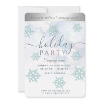 Winter wonderland corporate Holiday party Invitati Invitation
