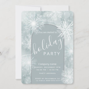 Winter wonderland corporate Holiday party Invitation
