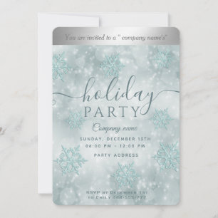 Winter wonderland corporate Holiday party Invitation