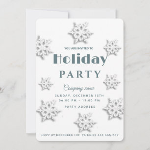 Winter wonderland corporate Holiday party Invitation