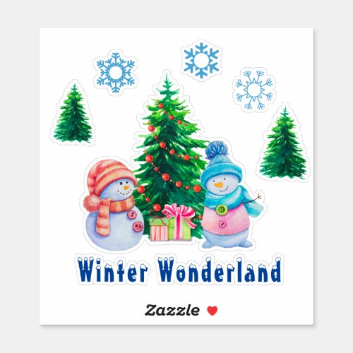 Winter Wonderland Custom_Cut Vinyl Stickers