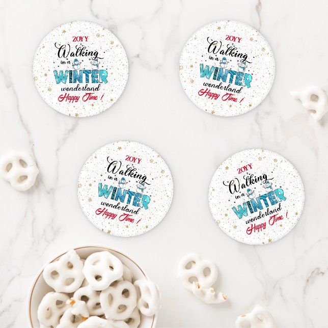 Winter Wonderland Customize Coaster Set (In Situ)