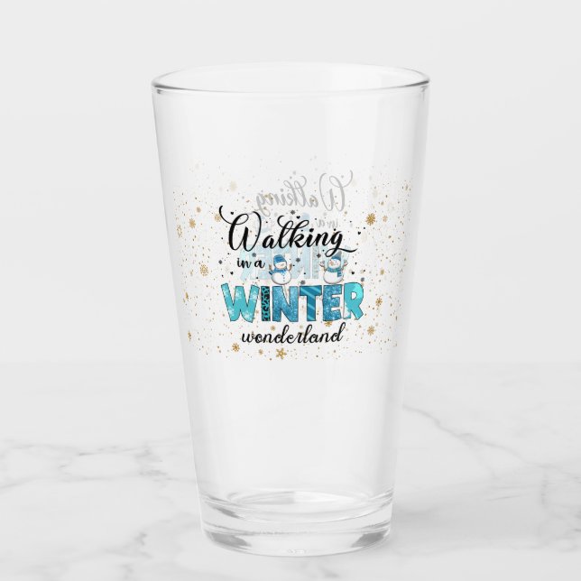 Winter Wonderland Customize Glass (Front)