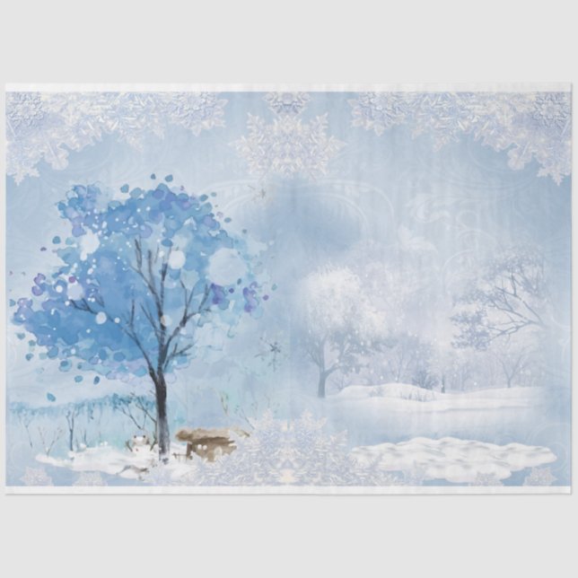 Winter Wonderland Design Series 6  Tissue Paper (Front)
