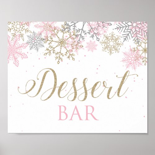 Winter Wonderland Dessert Bar Sign