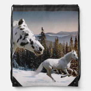 Winter Wonderland Drawstring Bag