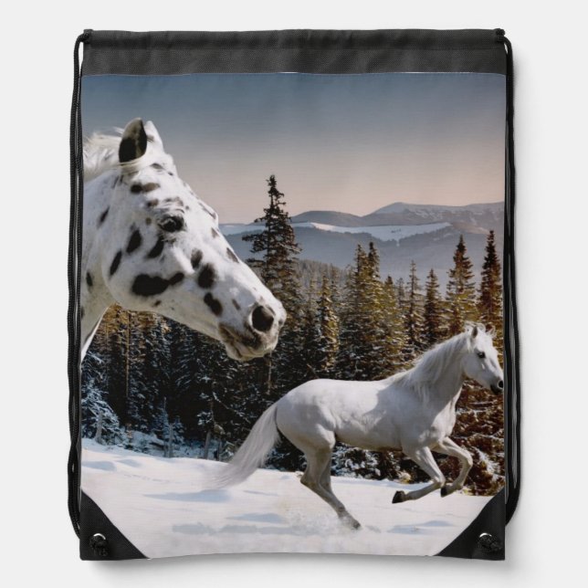 Winter Wonderland Drawstring Bag (Front)