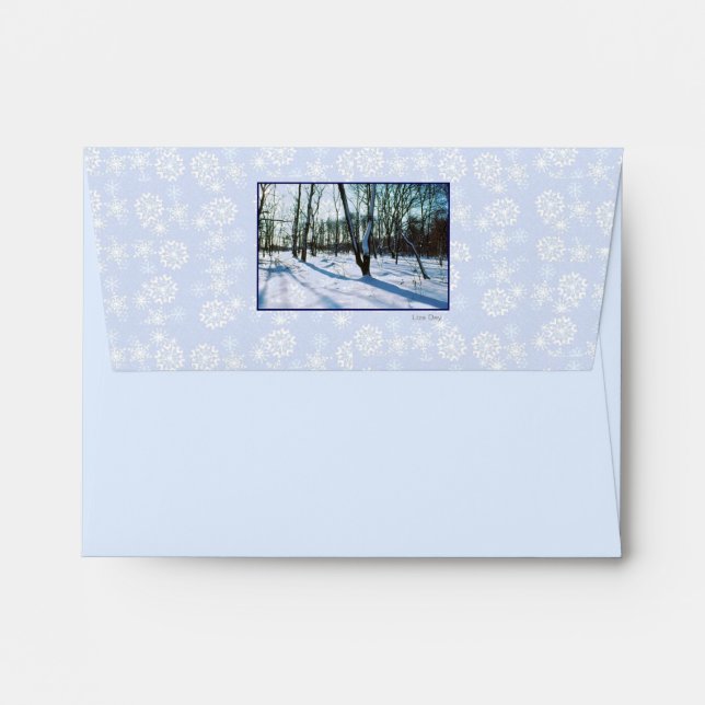 'Winter Wonderland' Envelopes (Back (Top Flap))