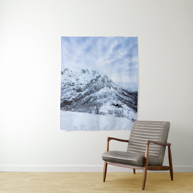 Winter wonderland explorer tapestry (In Situ)
