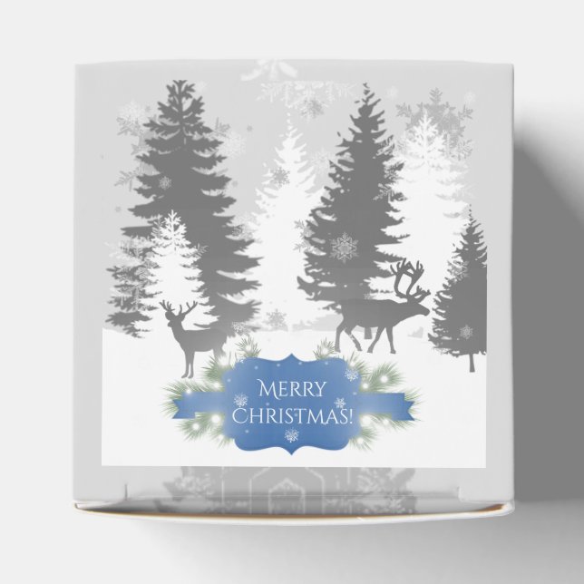 Winter Wonderland Favor Box - Blue (Top)