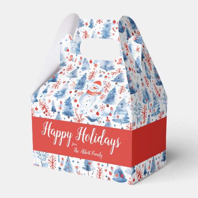 Winter Wonderland Favor Boxes (Front Side)