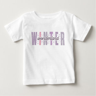 Winter Wonderland - Festive Typography Art Baby T-Shirt