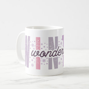Winter Wonderland - Festive Typography Art Coffee Mug