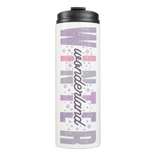 Winter Wonderland - Festive Typography Art Thermal Tumbler