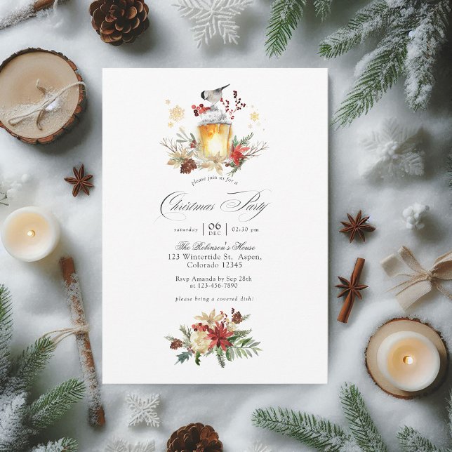 Winter Wonderland Festivity Christmas Party Invitation (Winter Wonderland Festivity Christmas Party Invitation)