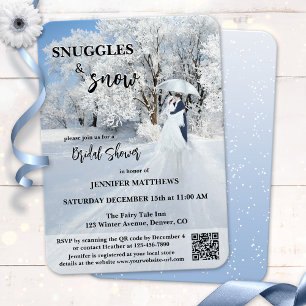 Winter Wonderland Fine Art Bridal Shower Invitation