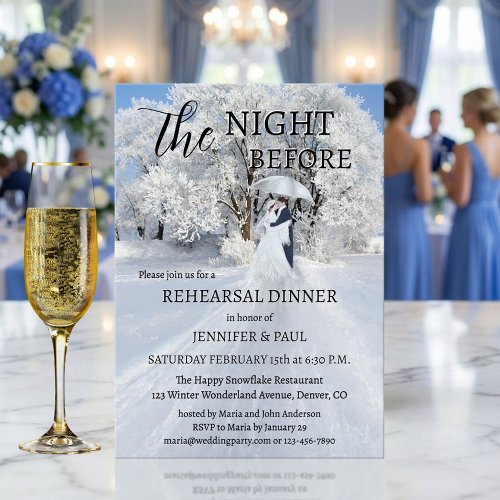 Winter Wonderland Fine Art Rehearsal Dinner