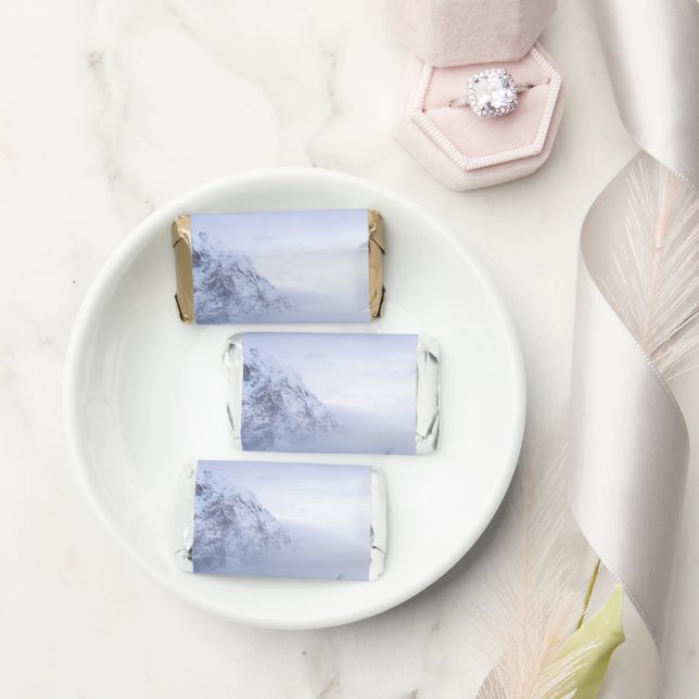 Winter wonderland, fog, spruce forest and mountain hershey's miniatures (Wedding)