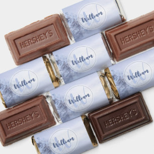 Winter wonderland fog spruce forest snow monogram hershey's miniatures