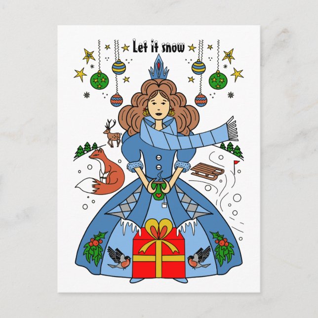 Winter Wonderland for Christmas  Postcard (Front)