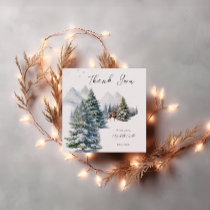 Winter Wonderland Forest Deer It's Cold Outside Favor Tags