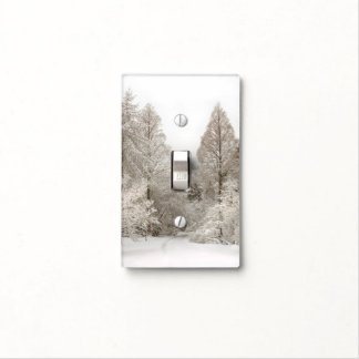 Winter Wonderland Forest Light Switch Cover