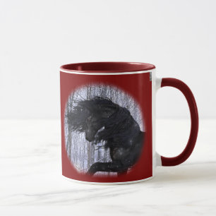 Winter Wonderland Friesian Horse Mug