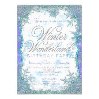 winter birthday invitations