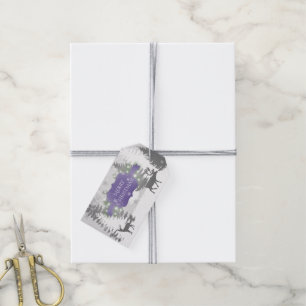 Winter Wonderland Gift Tag - Purple