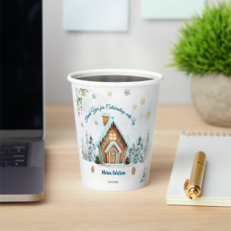 Winter wonderland Gingerbread Paper Cups