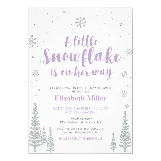 winter wonderland girl baby shower baby sprinkle invitation