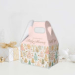 Winter Wonderland Girl Baby Shower Favor Boxes<br><div class="desc">Our "Winter Wonderland Baby Shower Favor Box" will bring the magic of Christmas to your party. Each favor box is designed with charming Christmas trees that add a touch of sparkle and charm,  making your baby shower an enchanting celebration. Matching items in our Pink Winter Wonderland  Collection.</div>
