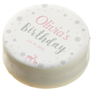 Winter Wonderland Girl Birthday Party Chocolate Covered Oreo
