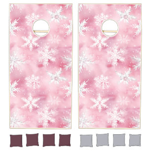 Winter Wonderland Girl Celebration Party Cornhole Set