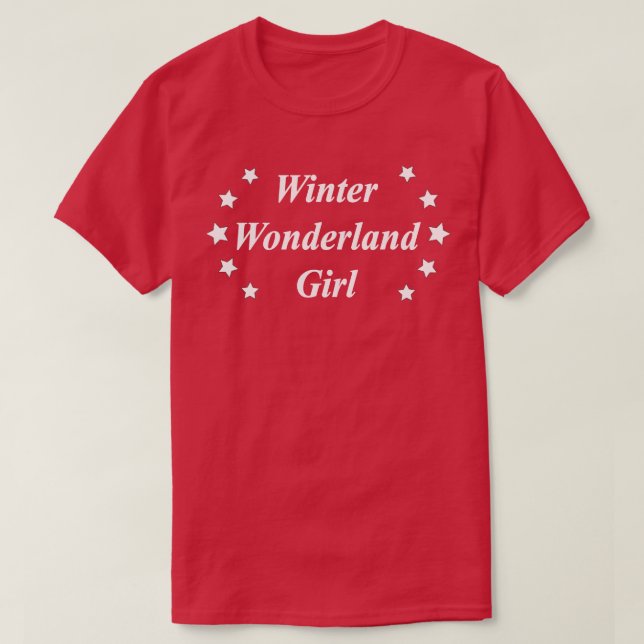 winter wonderland girl T-Shirt (Design Front)