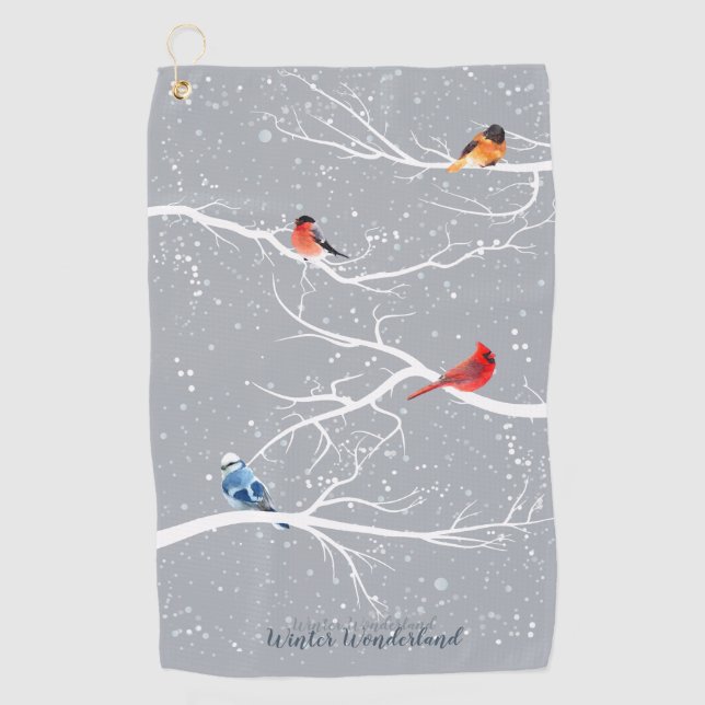 Winter Wonderland Golf Towel (Front)