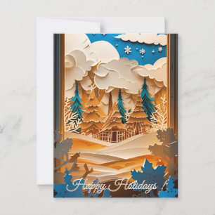 Winter Wonderland Greeting Postcard