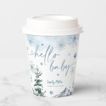 Winter Wonderland Hello Baby Paper Cups