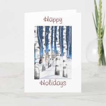 Winter Wonderland Holiday Card by glorykmurphy at Zazzle
