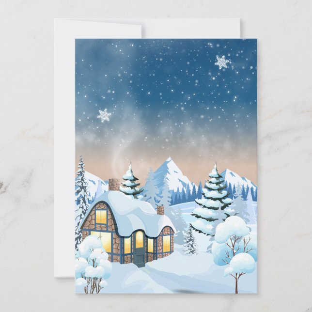 Winter wonderland  holiday card (Front)